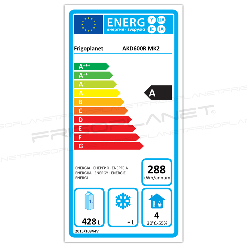Energy Label, AKD600R MK2